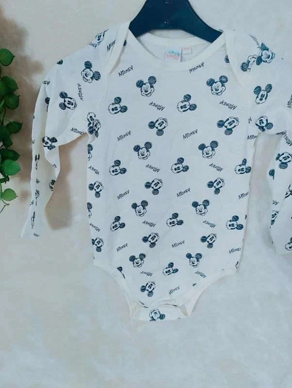 💎 Bodie blanco cabeza de Mickey •36 meses / 3 años • Disney Baby • Nuevo 💎 – photo 3